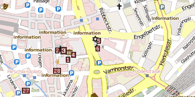 Stadtplan Friedenskirche 